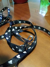 Paw Print Small Dog Harness and Leash Soft Nylon Pet Walking Harness Vest For Chihuahua