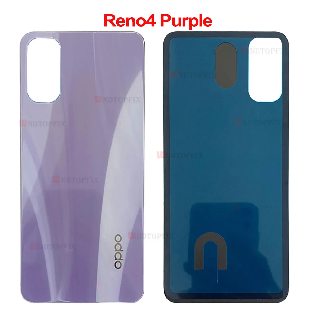 New For Oppo Reno4 Pro Back Battery Cover Door Housing Case Rear Glass Repair Parts For Oppo Reno 4 Battery Cover