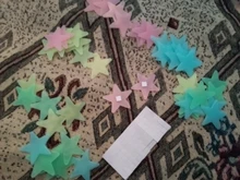 Decal Wallpaper Decorative 3d-Stars Luminous Fluorescent Glow-In-Dark 50pcs Plastic