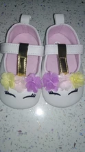 Zapatos de unicornio con flores para niñas pequeñas, calzado de piel sintética con suela blanda para cuna, primavera y otoño, de 0 a 18M, novedad de 2019