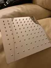 EVERSO-Cabezal de ducha de lluvia de acero inoxidable, ultrafino, acabado cromado, redondo y cuadrado, 12/10/8/6/4 pulgadas