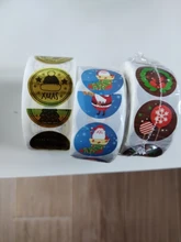 Stickers Box-Labels-Decorations Candy-Bag Merry-Christmas New-Year Elk 500pcs