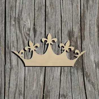 

Crown- Princess Crown - Multiple Sizes - Laser Cut Unfinished Wood Cutout Shapes
