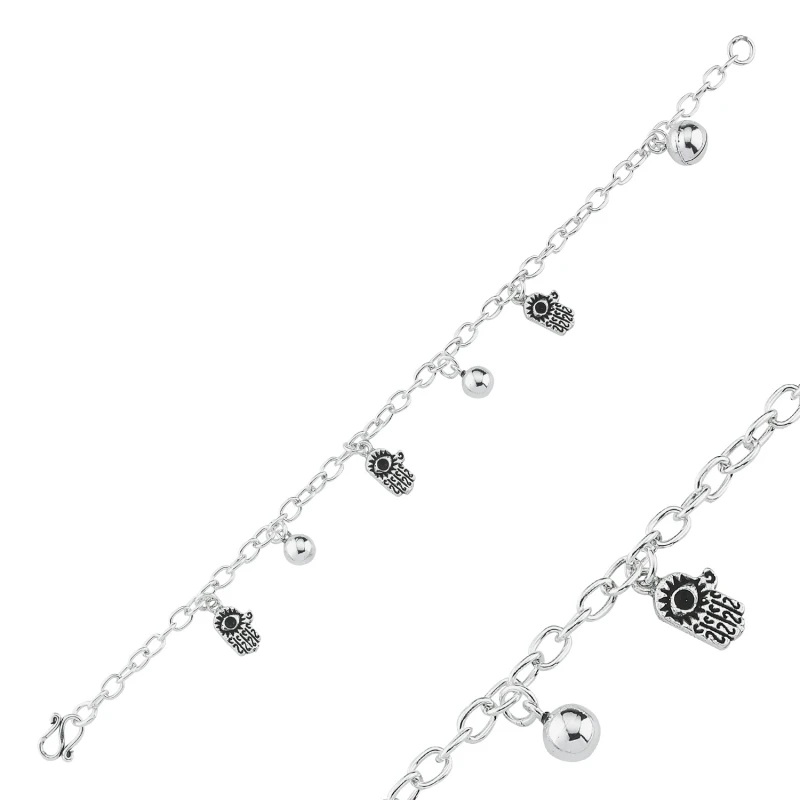 Серебряный 925 пробы браслет Fatma Master Hand& Zilli