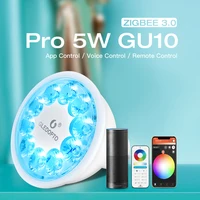 GLEDOPTO Smart 5W RGBCCT LED GU10 Pro ZigBee 3.0 Intelligent Spotlight Work with Echo Alexa SmartThings Tuya App Voice Control 1
