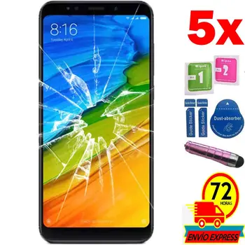 

5x Protectors Screen Tempered Glass for for Xiaomi Note Redmi 5 Pro (Not Full SEE INFO) PEN