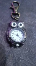 Llavero reloj llavero forma de búho reloj de bolsillo, 37x24mm