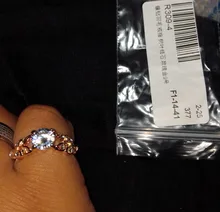 Vienkim 1PC cristal popular plateado mujeres de anillos de compromiso de circón cúbico elegante blanco rosa de oro anillo tamaño 6 7 8 9