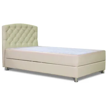 

Bed couch Premium 120 with lifting mechanism eco-leather beige suede