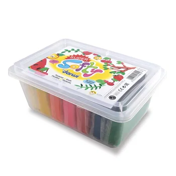 

So0880010k01 super-softy Plasticine set in plastic box, 10*150 gr.