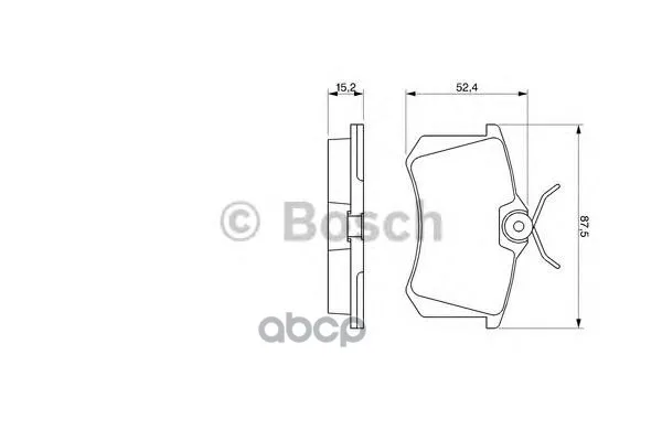 Колодки Тормозные Дисковые Audi A4,A6,Renault Scenic,Vw Golf 2,3,Passat Задние Bosch арт. 0986466683