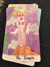 Cartas de Tarot de unicornio de cristal, guía, adivinación, Destino, Juego de mesa, 78 cartas/juegos