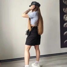 REALEFT Verano de 2021 de las nuevas mujeres de la mitad de los pantalones con cinturón de pantalones de pierna ancha de cintura elegante mujer Pantalones sueltos bolsillos