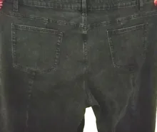 Vaqueros de cintura alta para mujer, pantalones de Vaqueros pitillo ajustados de longitud completa con cremallera de talla grande 5xl 6xl 7xl