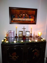 Flower Led Lights Garland-Decor Battery-Powered Fairy-String Rose Party Wedding-Valentines