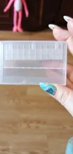 Caja de almacenamiento de acrílico con 20 ranuras para brocas de uñas, soporte vacío para fresas, recipiente de exhibición, accesorios de manicura, LAA35-2
