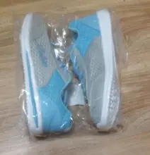 Zapatos informales transpirables para mujer, a la moda Zapatillas de malla, gruesas