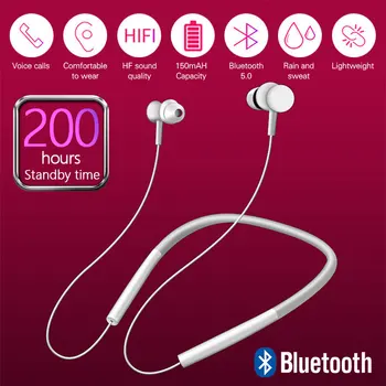 

Universal Magnetic Wireless Bluetooth 5.0 Earphones Mini Sports Headphones Gaming Headset For XiaoMi iPhone HuaWei Samsung