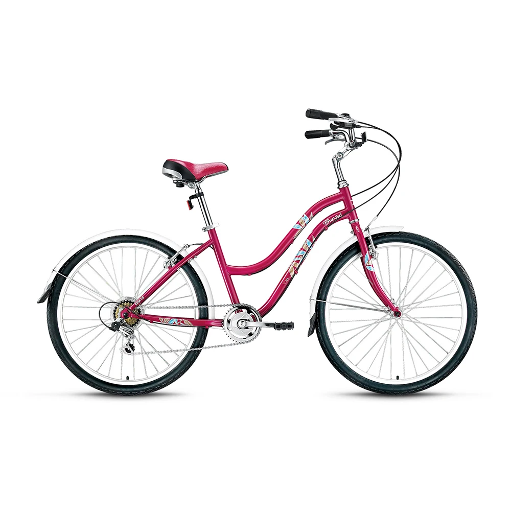 Бордовый Велосипед Forward EVIA 26 1.0(рост 16" - Цвет: Бордовый