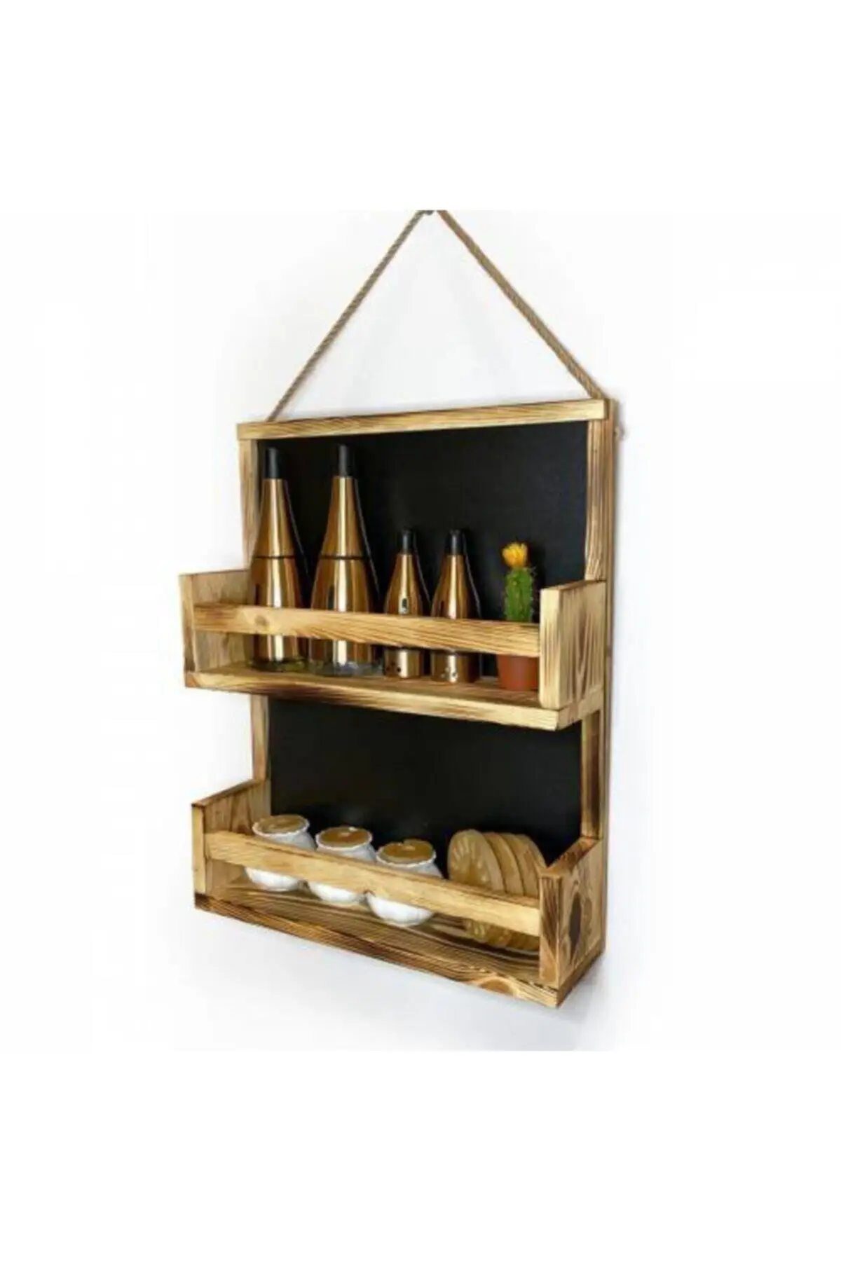 Wood 2 Tiers Kitchen Rack | Дом и сад