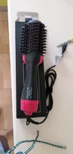 Secador de pelo 2 en 1 de un paso, voluminizador, cepillo de aire caliente, Alisador, rizador, cepillo para usar con secador de cabello