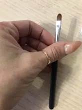 Monja-pincel de pintura con mango negro para decoración de uñas, herramienta de manicura DIY para extensión de Gel UV, 1 unidad