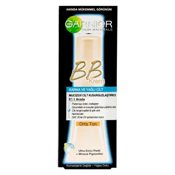 

Garnier BB Cream Miraculous Skin Perfecting Combination / Oily Skin Medium Tone 40ML