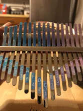 Kalimba-Escala de 17 teclas, pegatinas de percusión, accesorios para Kit de instrumentos musicales para principiantes