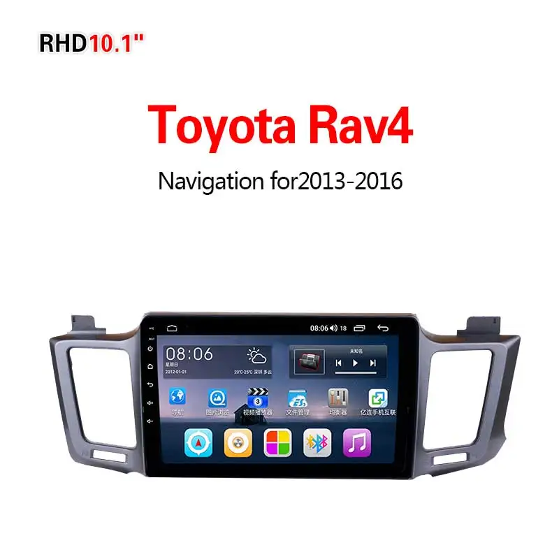 Lionet gps навигация для автомобиля Toyota RAV4 2013- 10,1 дюймов RT1015Y - Размер экрана, дюймов: 4G8core4G32G