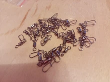 FISHINAPOT-30 unids/lote 2 #-10 #, Conector de acero inoxidable, cebo giratorio para pesca, anzuelo giratorio de bloqueo rápido