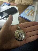 Reloj de bolsillo Vintage para Cosplay, con colgante de collar de cadena, regalo de Anime para niños, Fob, de bolsillo