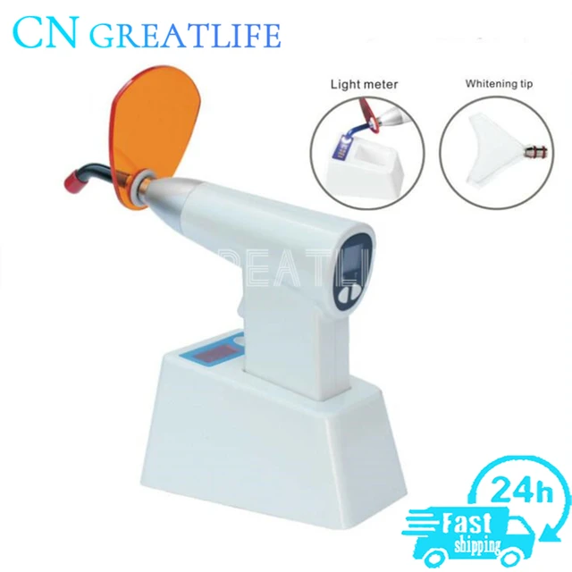 Buy Discount Dental LED Curing Lamp Wireless Resin Cure With Light Meter  2000mw/cm2 from China 