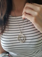 Anime colgante, collar de Cosplay de Akatsuki Hidan circular triangular colgante estrella geométrica nube collar de pareja para hombres y mujeres