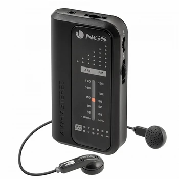 

Transistor Radio NGS Code Knock AM/FM 108 MHz Black