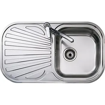 

TEAK sink STYLO 1C1E 11107021 stainless Steel 360x395mm, steel, countertop, individual, with drainer