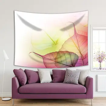 

Tapestry Sun Light Shining Through Leaves Summer Days Nature Theme Decorative Art Yellow Pink