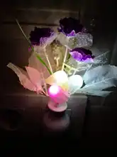 Lamp Mushroom Night-Lighting LED Romantic Lilac Home-Art-Decor Colorful Us/eu-Plug Lovely