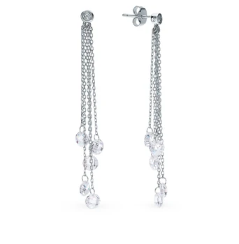 

Silver earrings with cubic zirconia sunlight sample 925