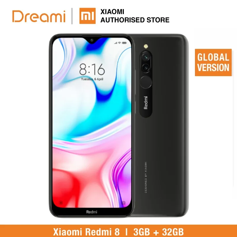 Глобальная версия redmi 8 32 Гб rom 3 Гб ram(последнее поступление!) redmi 8 32 Гб - Цвет: Onyx Black