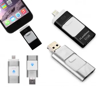

Pendrive usb 3 in 1 connector lightning micro usb 16 GB storage unit