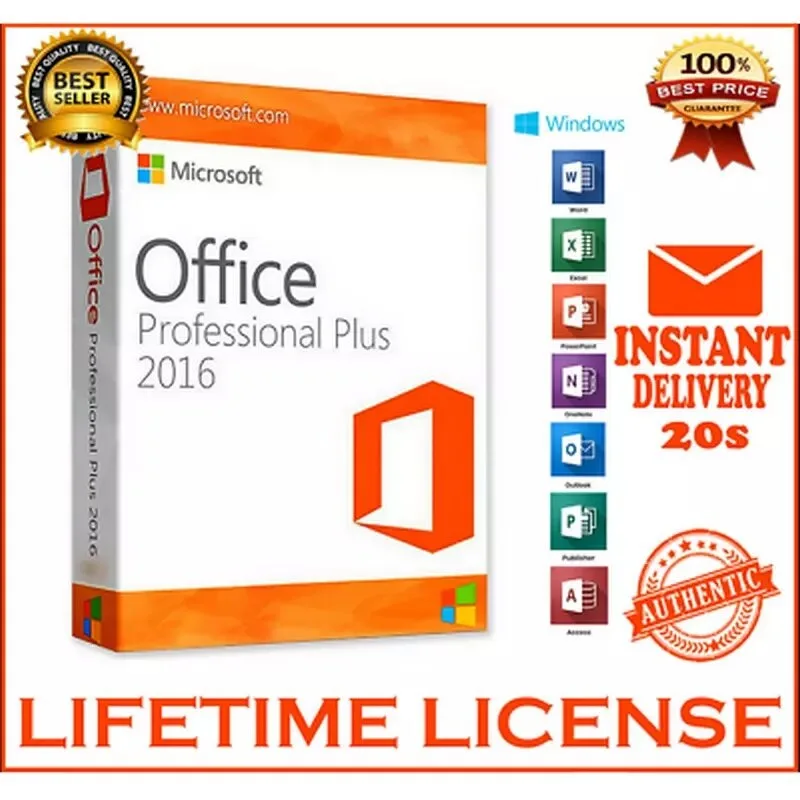 Profession nel Plus-LICENCIA DE OFICINA 2016, licencia électronique, Livraison instantanea, Multilingue, a vie, dous les pay