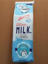 Estuche escolar de Corea para niños y niñas, estuche de lápices de leche inusuales, material escolar