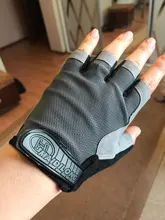 Guantes antideslizantes de silicona para ciclismo, para hombre y mujer, de medio dedo, transpirables, para deportes de choque, D40