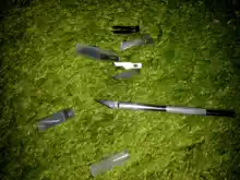 ESPLB-cuchillas para manualidades de Metal antideslizantes, cortador de bisturí, grabado, manualidades, escultura, cuchillo de reparación de PCB, 18 unidades