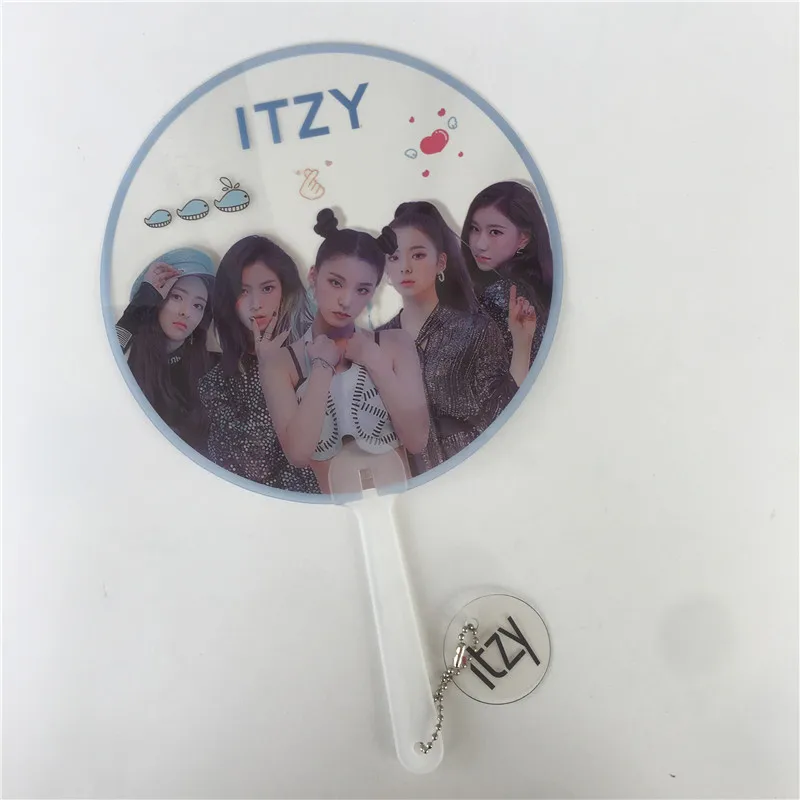 K поп ITZY веера YEJI RYUJIN YUNA прозрачный ПВХ альбом концерт вентиляторы подарки CHAERYEONG YGG347