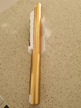 Brushed Decor-Film Removable Wallpaper Wall-Sticker House-Appliance Oil-Proof Metal Gold