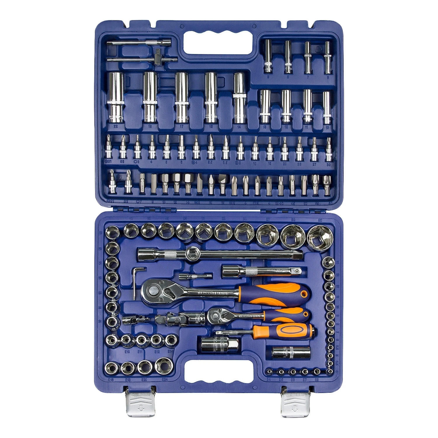 Набор ручного инструмента Helfer HF000012 (108 предметов, головоки, биты, свечные головки, кейс)