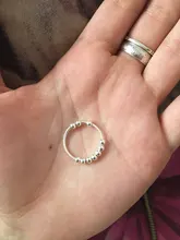 Flyleaf-Anillos abiertos con cuentas de 100% Plata de Ley 925 para mujer, joyería de moda de estilo Simple INS, nueva tendencia, 2018