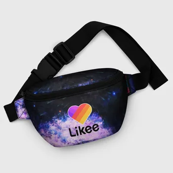 

Waist bag 3D "LIKEE's, Bright print, comfortable and roomy, travel and leisure.