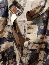 Camisa larga Vintage de lino y algodón para mujer, blusa informal de manga larga con cuello levantado